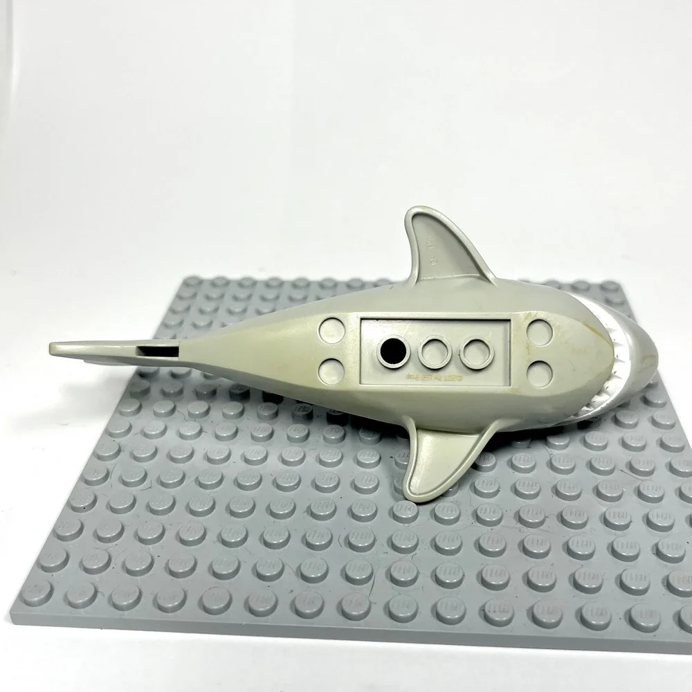 LEGO City Sea Life Dark Bluish Gray Shark Animal Jaws Gills Molded Eyes 14518c01